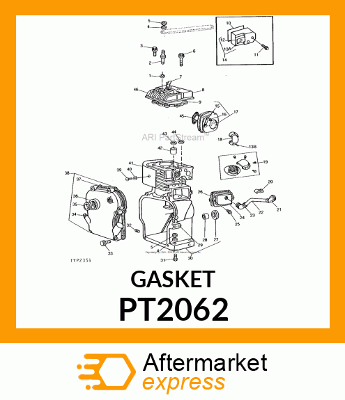 Gasket - GASKET, 0.009" THICK 5 LOG SPLITTER PT2062