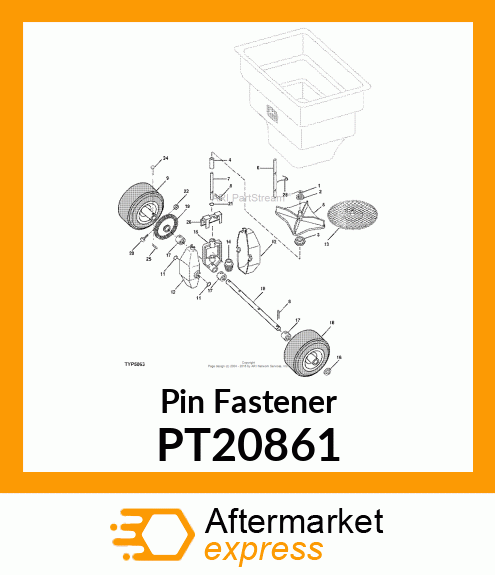 Spare part PT20861 + Pin Fastener