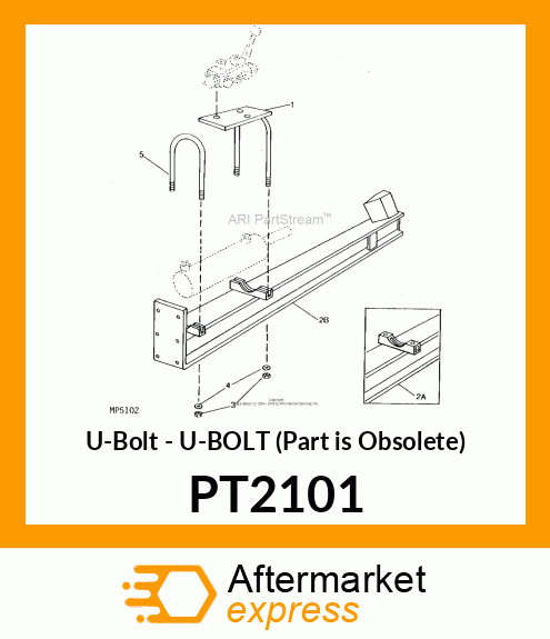 U-Bolt - U-BOLT (Part is Obsolete) PT2101