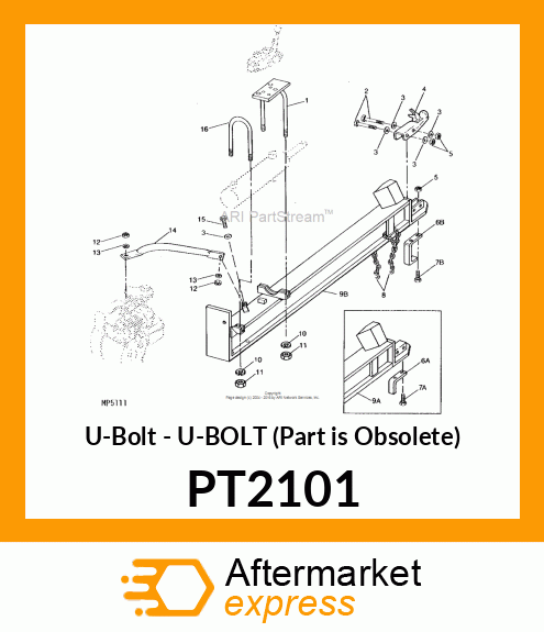 U-Bolt - U-BOLT (Part is Obsolete) PT2101