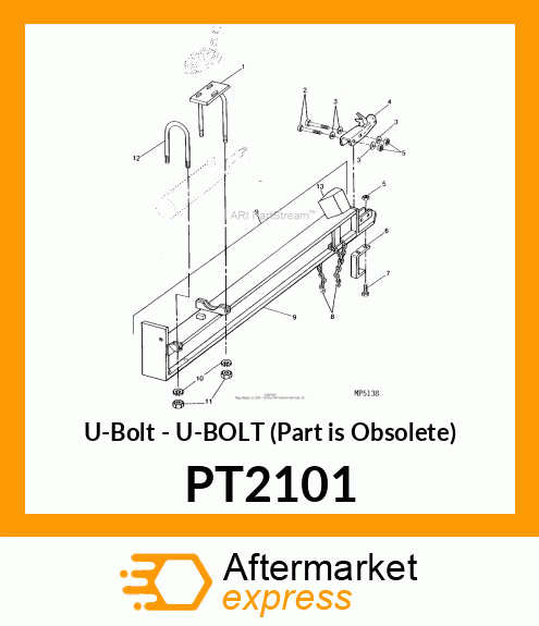 U-Bolt - U-BOLT (Part is Obsolete) PT2101