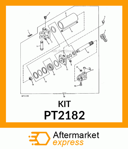 KIT,SEAL,HYDRAULIC CYLINDER PT2182