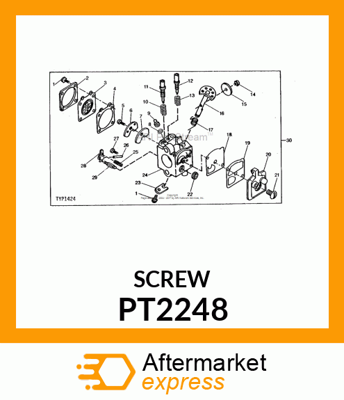 Screw - SCREW, MOUNTING COVER, PT2248