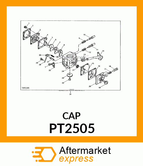 Cover - COVER, CARBURETOR DIAPHRAGM PT2505