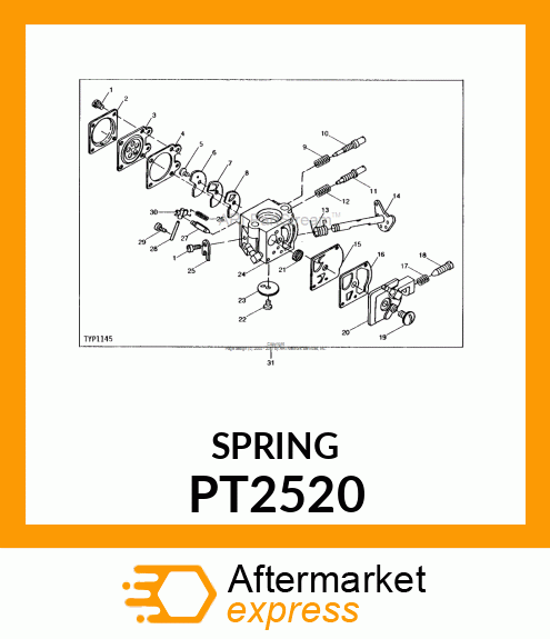 Spring - SPRING, THROTTLE RETURN PT2520