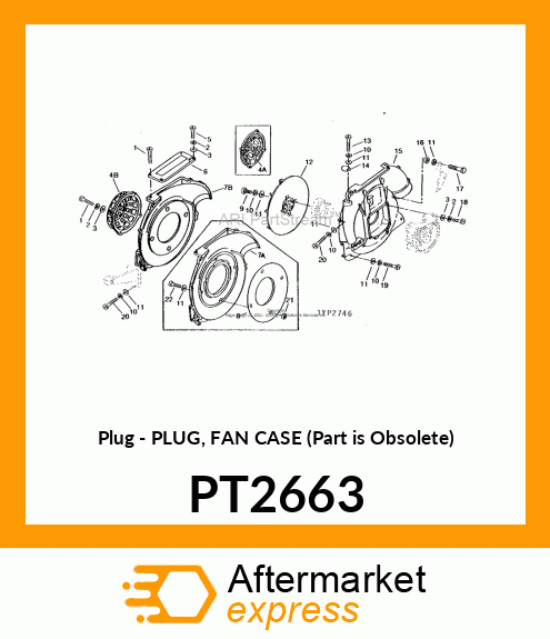 Plug - PLUG, FAN CASE (Part is Obsolete) PT2663