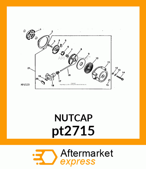 NUT, METRIC, HEX CROWN pt2715