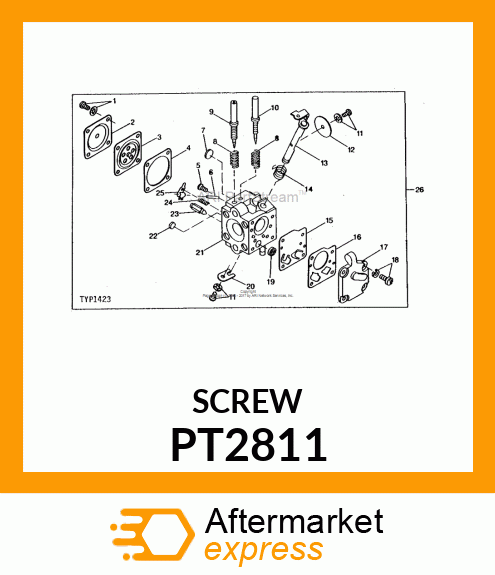 Screw - SCREW & LOCKWASHER-PUR (Part is Obsolete) PT2811