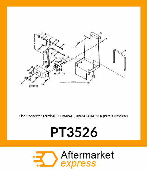 Elec. Connector Terminal - TERMINAL, BRUSH ADAPTER (Part is Obsolete) PT3526