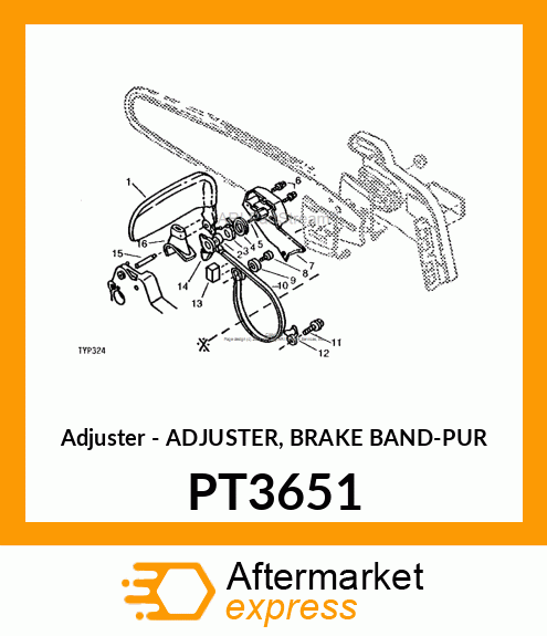 Adjuster - ADJUSTER, BRAKE BAND-PUR PT3651