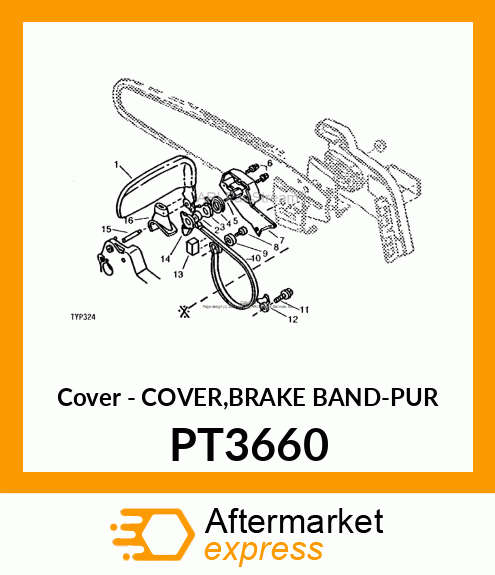 Cover - COVER,BRAKE BAND-PUR PT3660