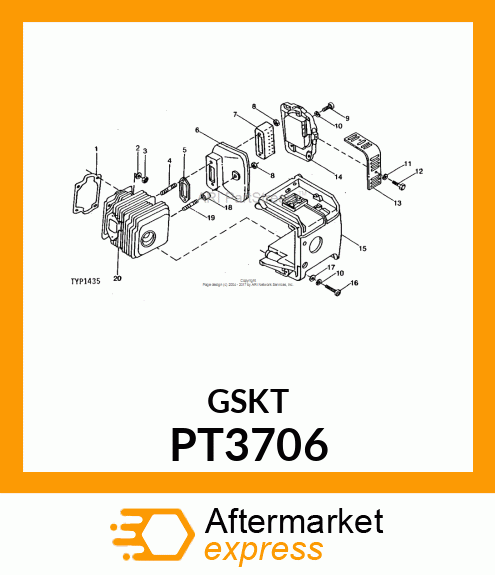 Gasket - GASKET, CYL. BASE-PUR PT3706