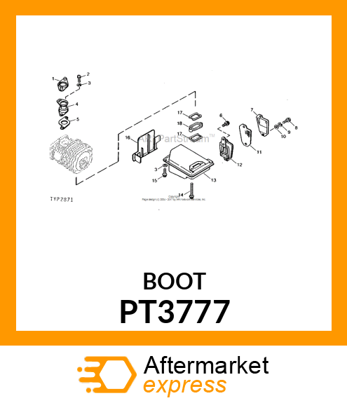 Adapter Fitting - ADAPTER, INTAKE-PUR PT3777