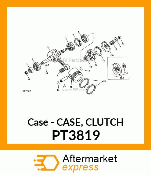 Case - CASE, CLUTCH PT3819