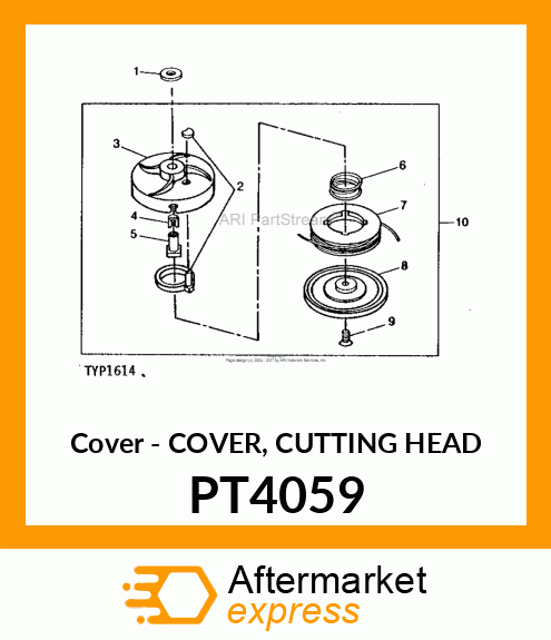 Cover - COVER, CUTTING HEAD PT4059