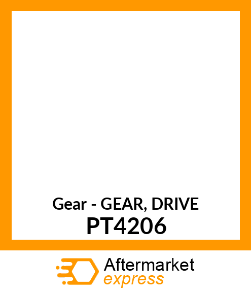 Gear - GEAR, DRIVE PT4206