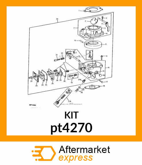 FLOAT, CARBURETOR pt4270