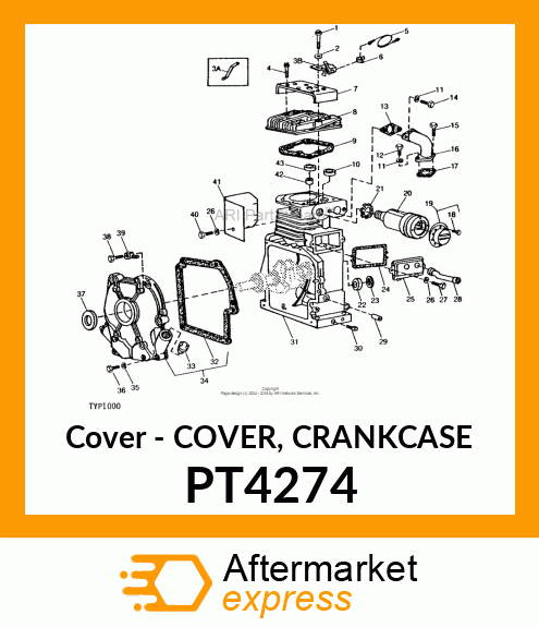 Cover - COVER, CRANKCASE PT4274