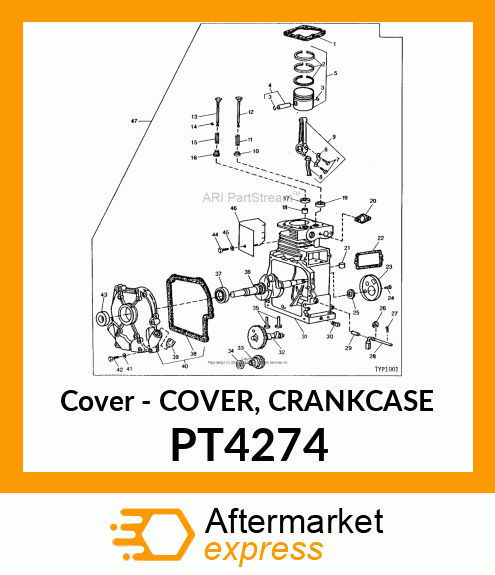 Cover - COVER, CRANKCASE PT4274