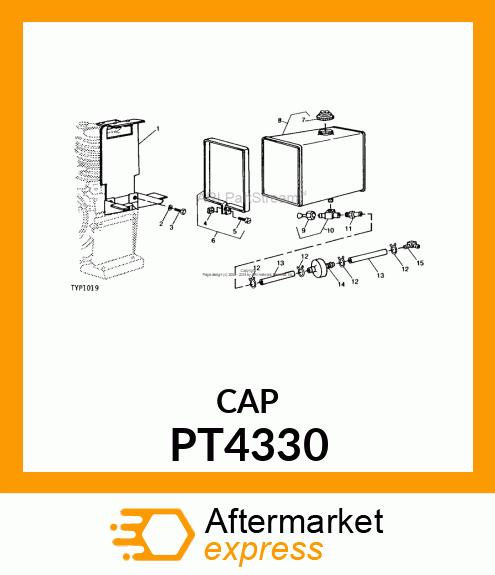 Cap - CAP, FUEL TANK PT4330