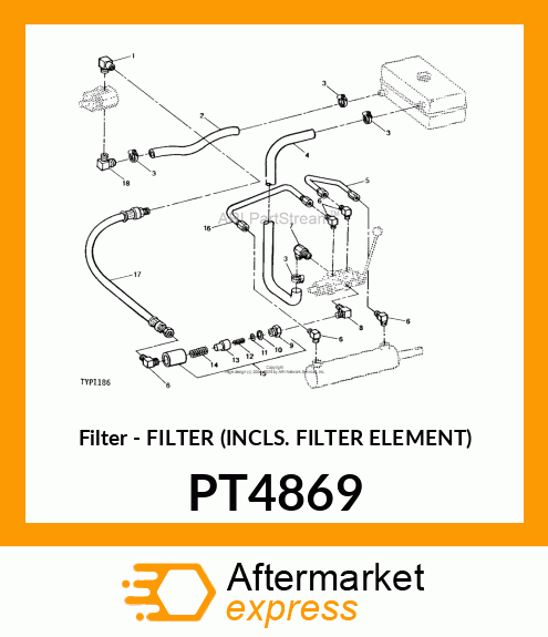 Filter - FILTER (INCLS. FILTER ELEMENT) PT4869