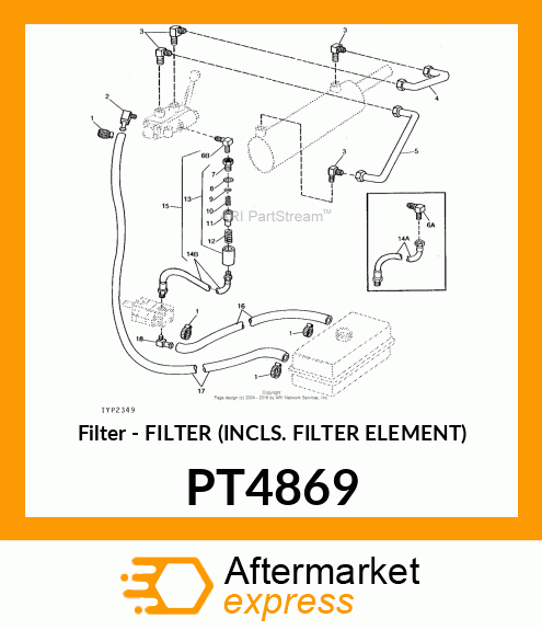 Filter - FILTER (INCLS. FILTER ELEMENT) PT4869