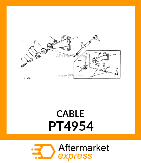 Cable - CABLE, THROTTLE-PUR PT4954