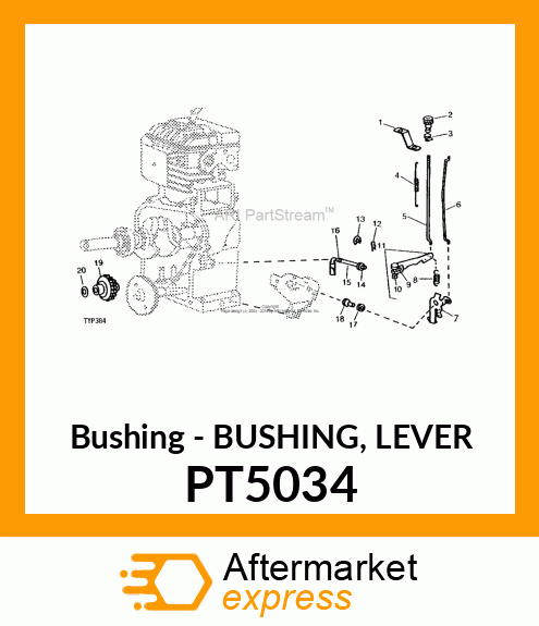 Bushing - BUSHING, LEVER PT5034