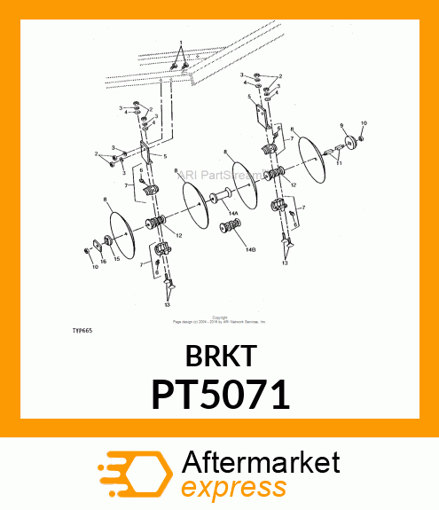 Hanger - HANGER, DISK GANG (Part is Obsolete) PT5071