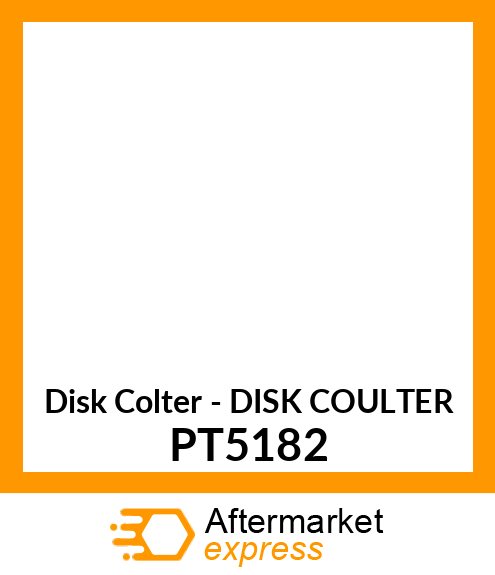 Disk Colter - DISK COULTER PT5182