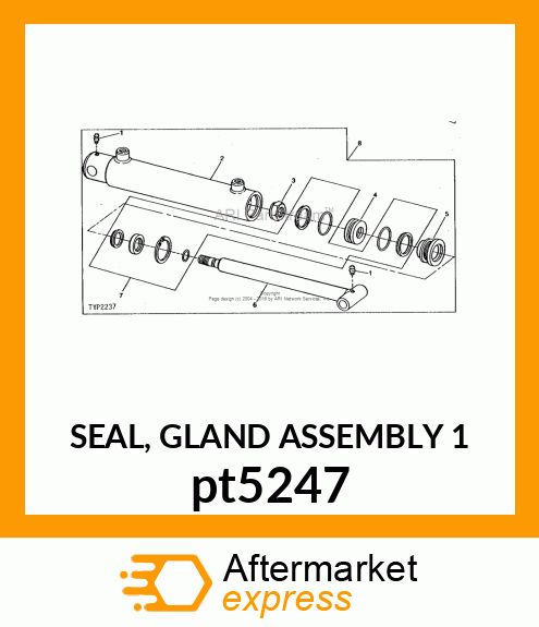 SEAL, GLAND ASSEMBLY 1 pt5247