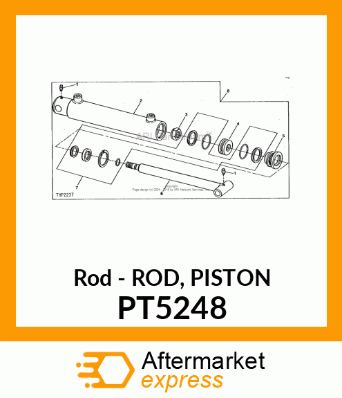 Rod - ROD, PISTON PT5248