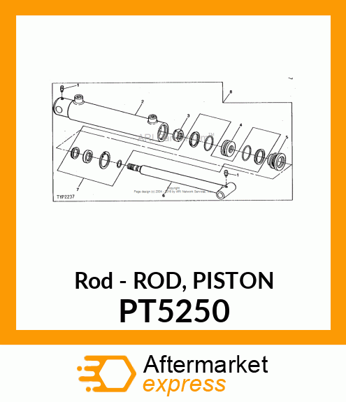 Rod - ROD, PISTON PT5250