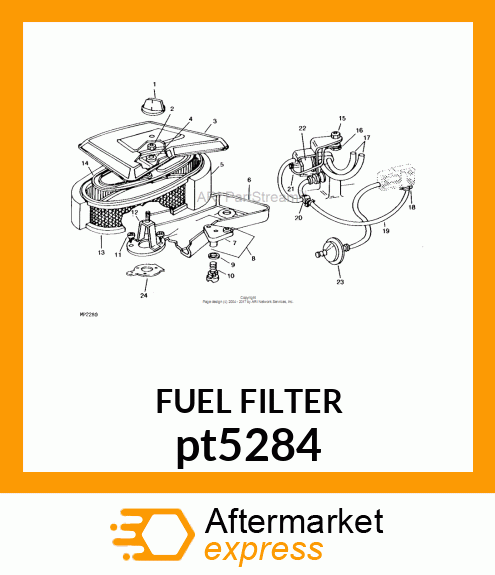 FUEL FILTER, FILTER, FUEL pt5284