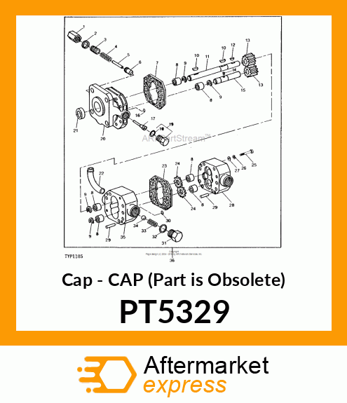 Cap - CAP (Part is Obsolete) PT5329