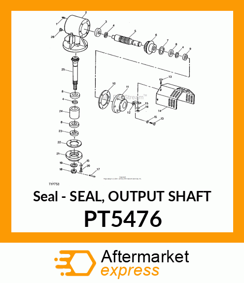 Seal - SEAL, OUTPUT SHAFT PT5476