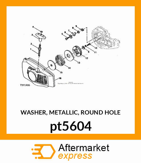 WASHER, METALLIC, ROUND HOLE pt5604