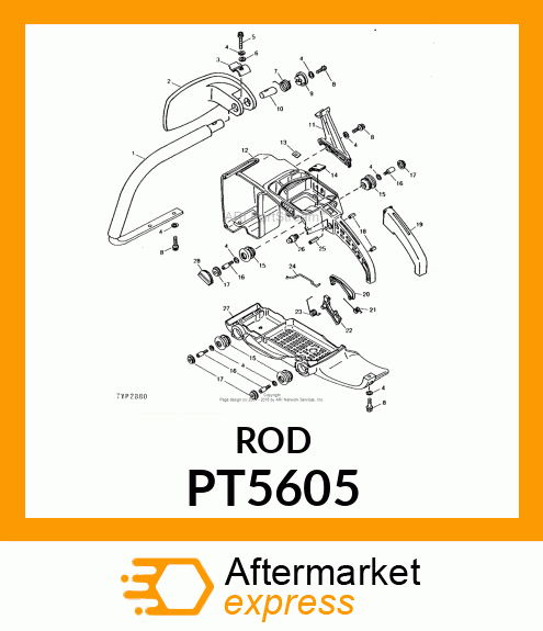 Rod - ROD, THROTTLE (Part is Obsolete) PT5605