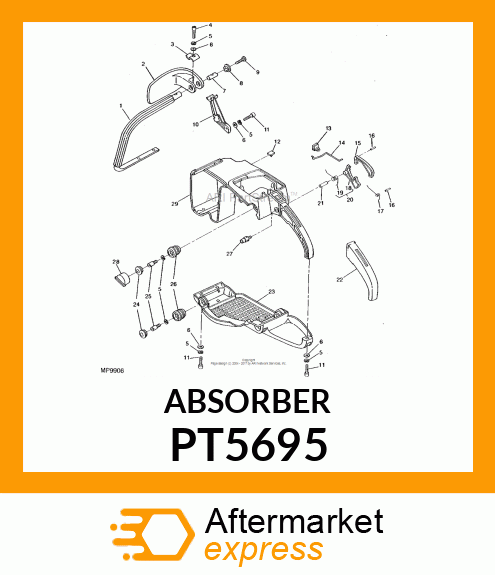 Absorber - CUSHION (Part is Obsolete) PT5695