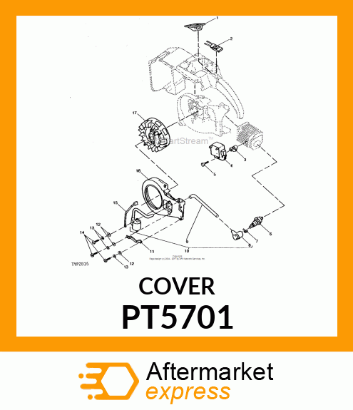 Cover - COVER, INNER FAN PT5701