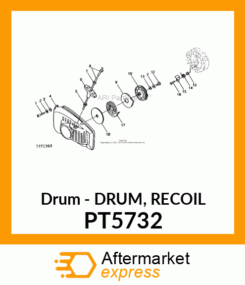 Drum - DRUM, RECOIL PT5732