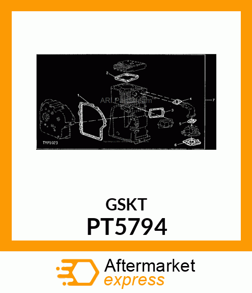 Gasket - GASKET CARBURETOR BODY PT5794