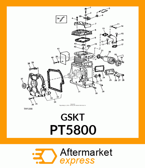 Gasket - GASKET INTAKE ELBOW MOUNTING PT5800