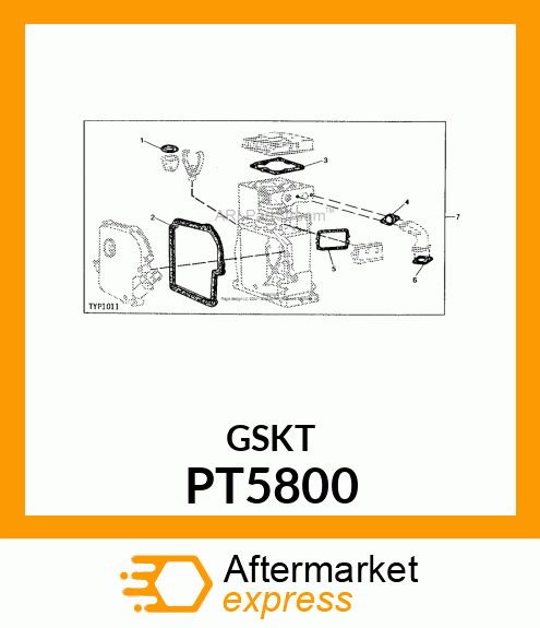 Gasket - GASKET INTAKE ELBOW MOUNTING PT5800