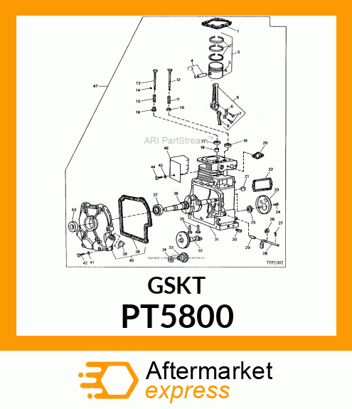 Gasket - GASKET INTAKE ELBOW MOUNTING PT5800