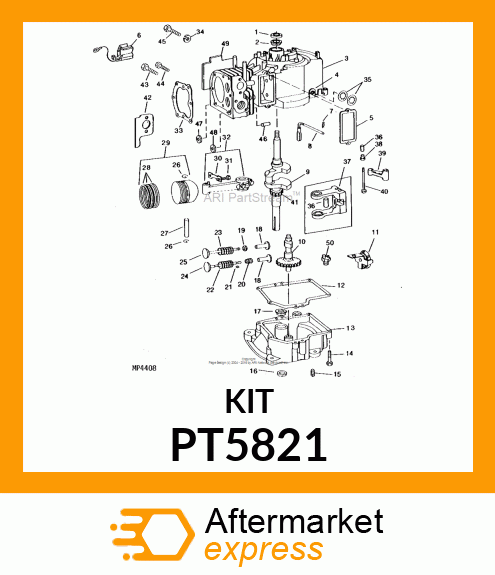 Piston - PISTON ASSEMBLY .030" O.S. PT5821