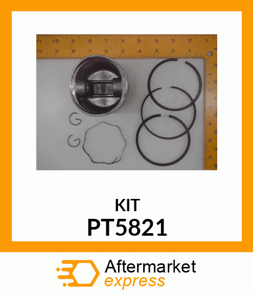 Piston - PISTON ASSEMBLY .030" O.S. PT5821