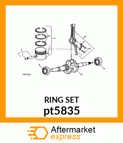 KIT, PISTON RING STD. pt5835