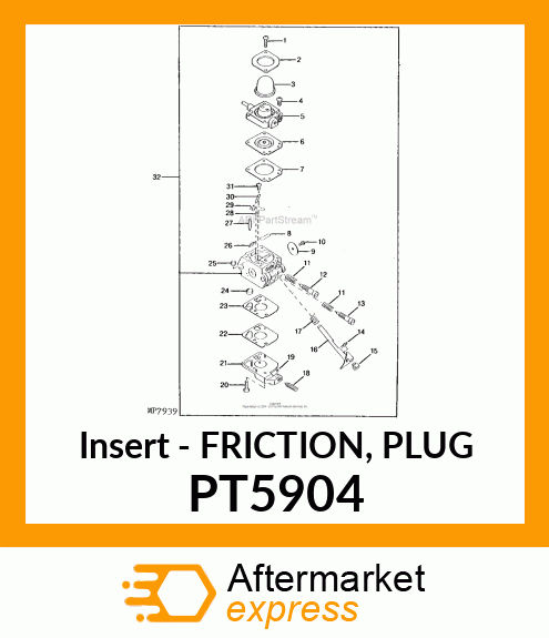 Insert - FRICTION, PLUG PT5904