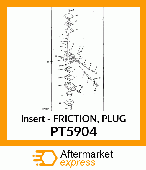 Insert - FRICTION, PLUG PT5904